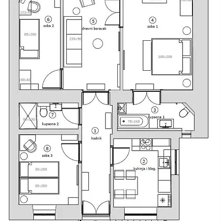 Center 3br With En-suite And Workspace Rijeka